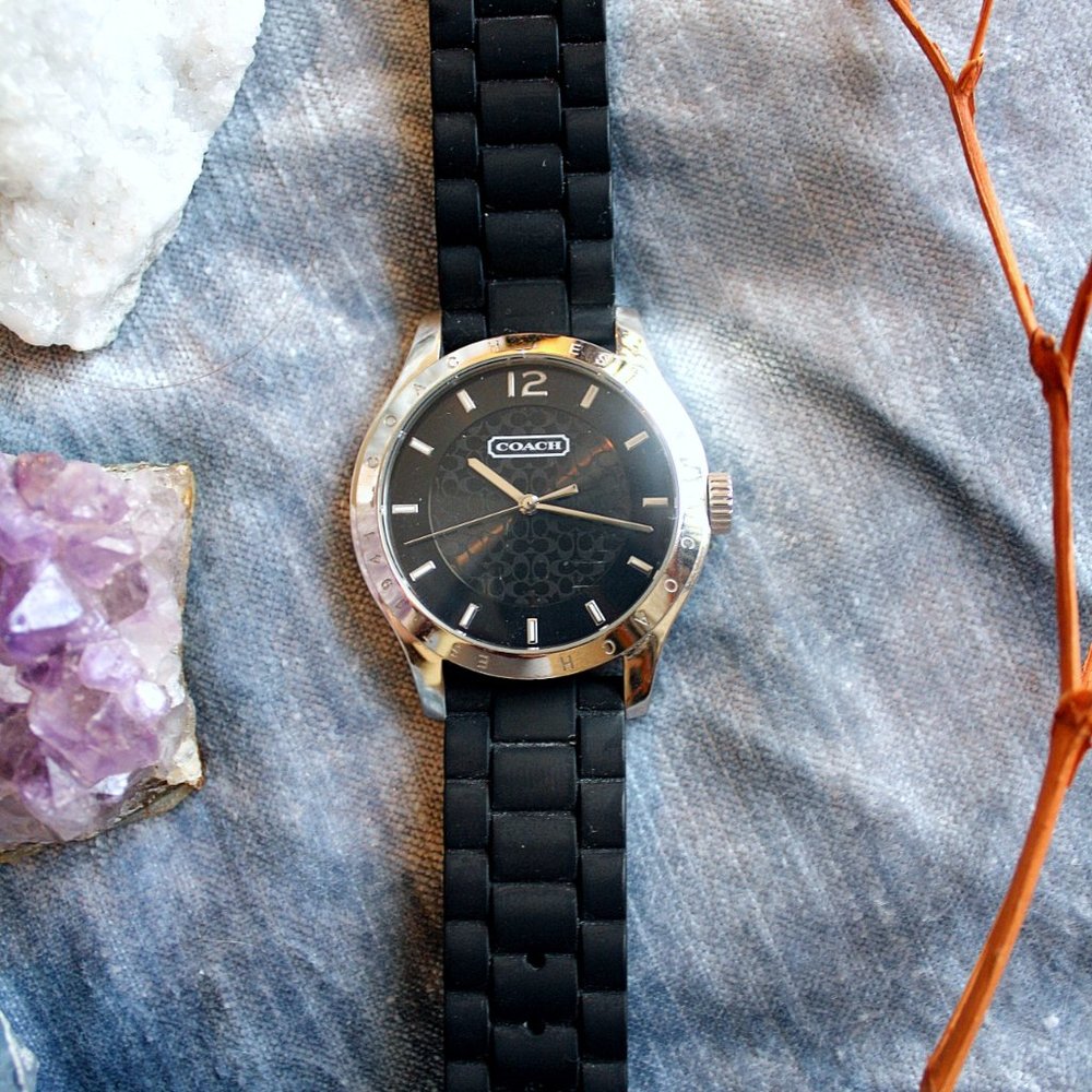 Coach Black Women's Wristwatch - Picture 2 of 2